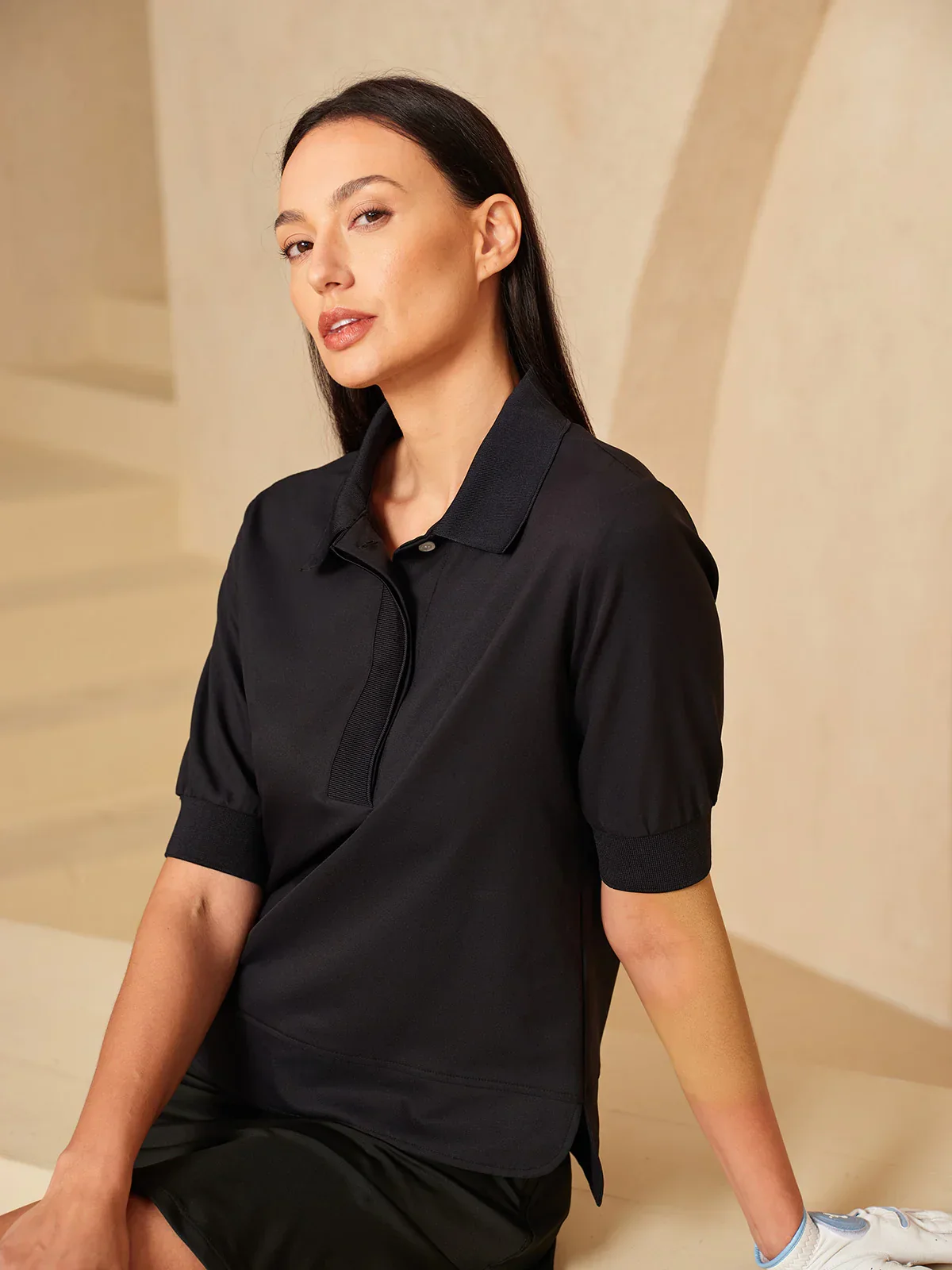 Crisp Couture Short Sleeve Polo Top UPF50+ - Image 9