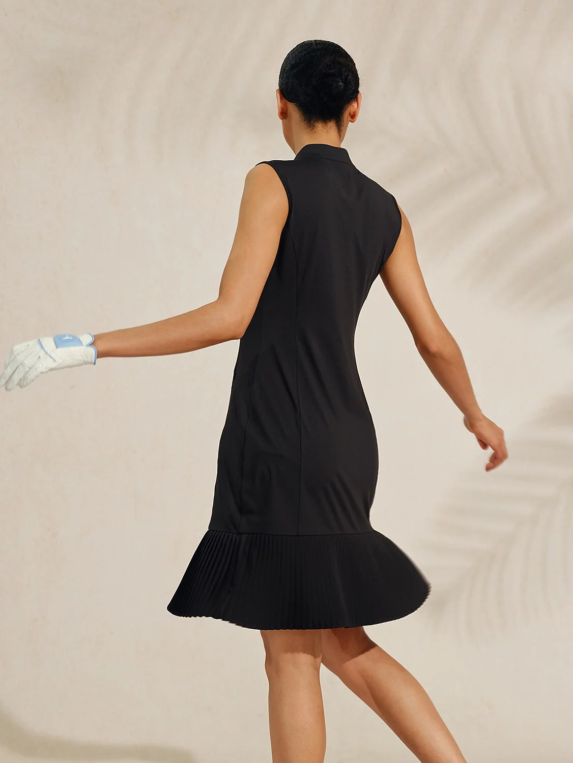 More Than Basic Pleated Sleeveless 38.5 Inch Dress - Image 2