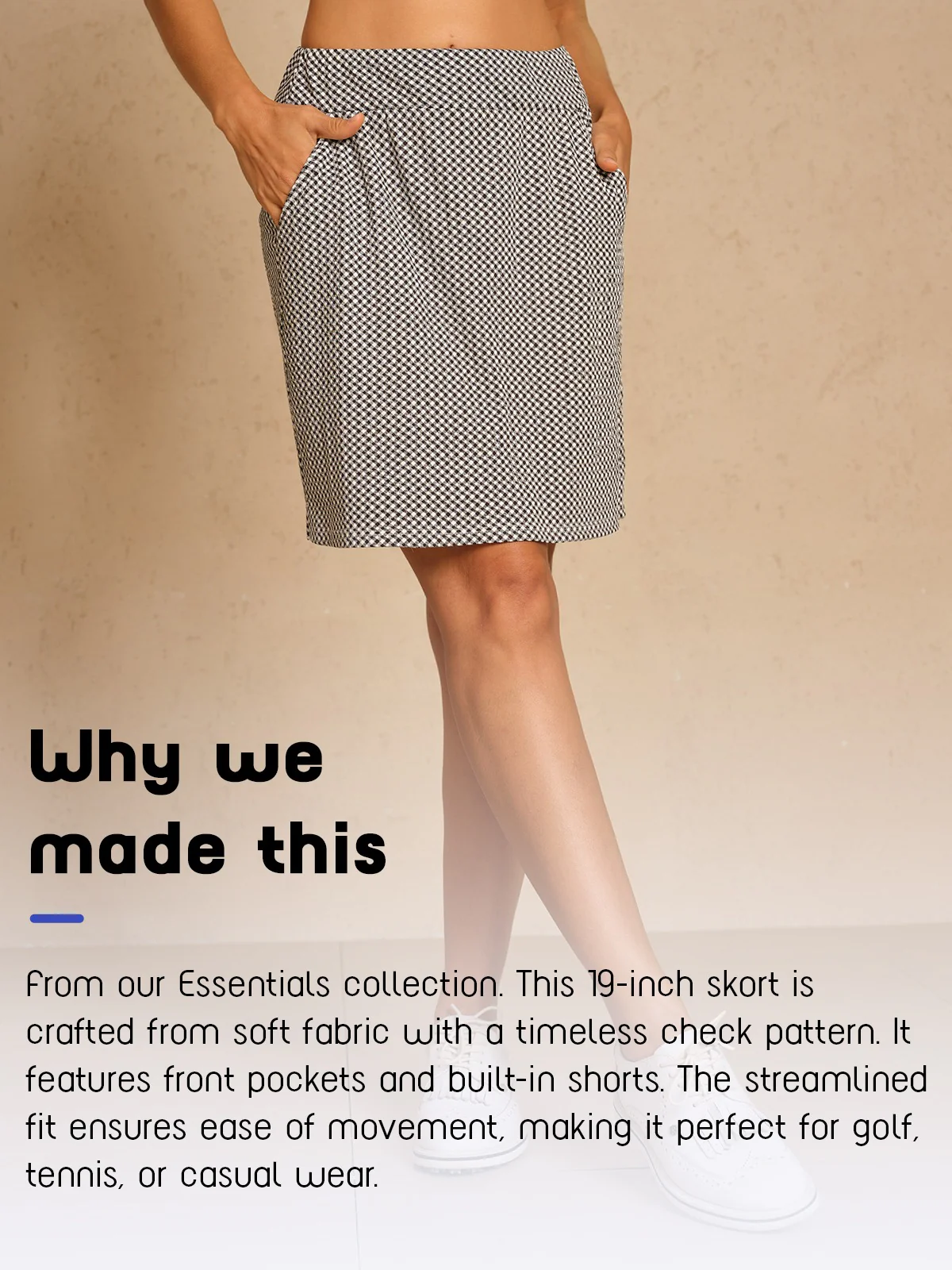 Navycore 19 Inch Texture Golf Skort - Image 9