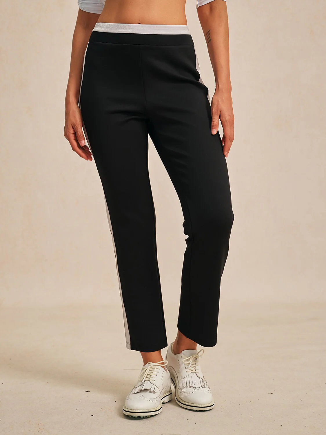 Navycore 39 Inch Stretch Color Block Ankle Pants - Image 2
