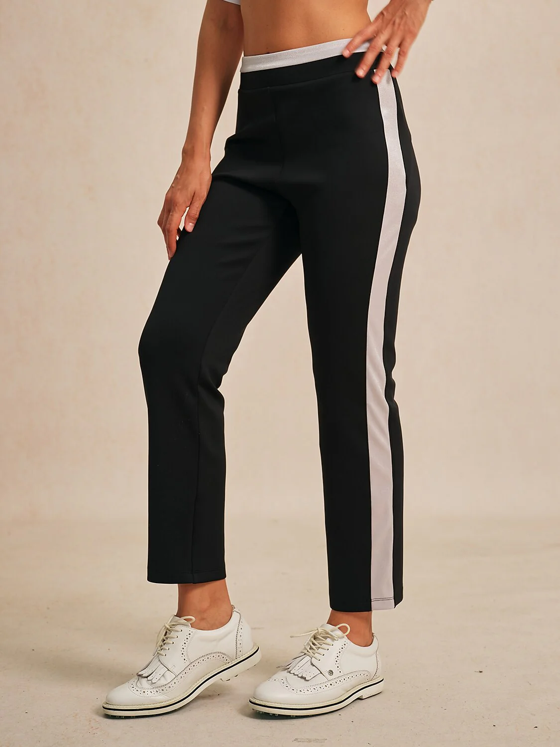 Navycore 39 Inch Stretch Color Block Ankle Pants - Image 8