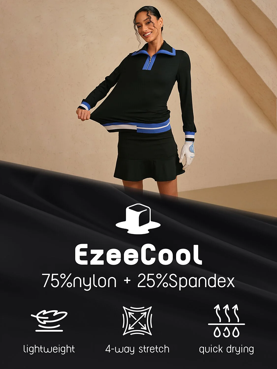 Navycore Color Block Lapel Golf Polo Shirt UPF50+ - Image 14