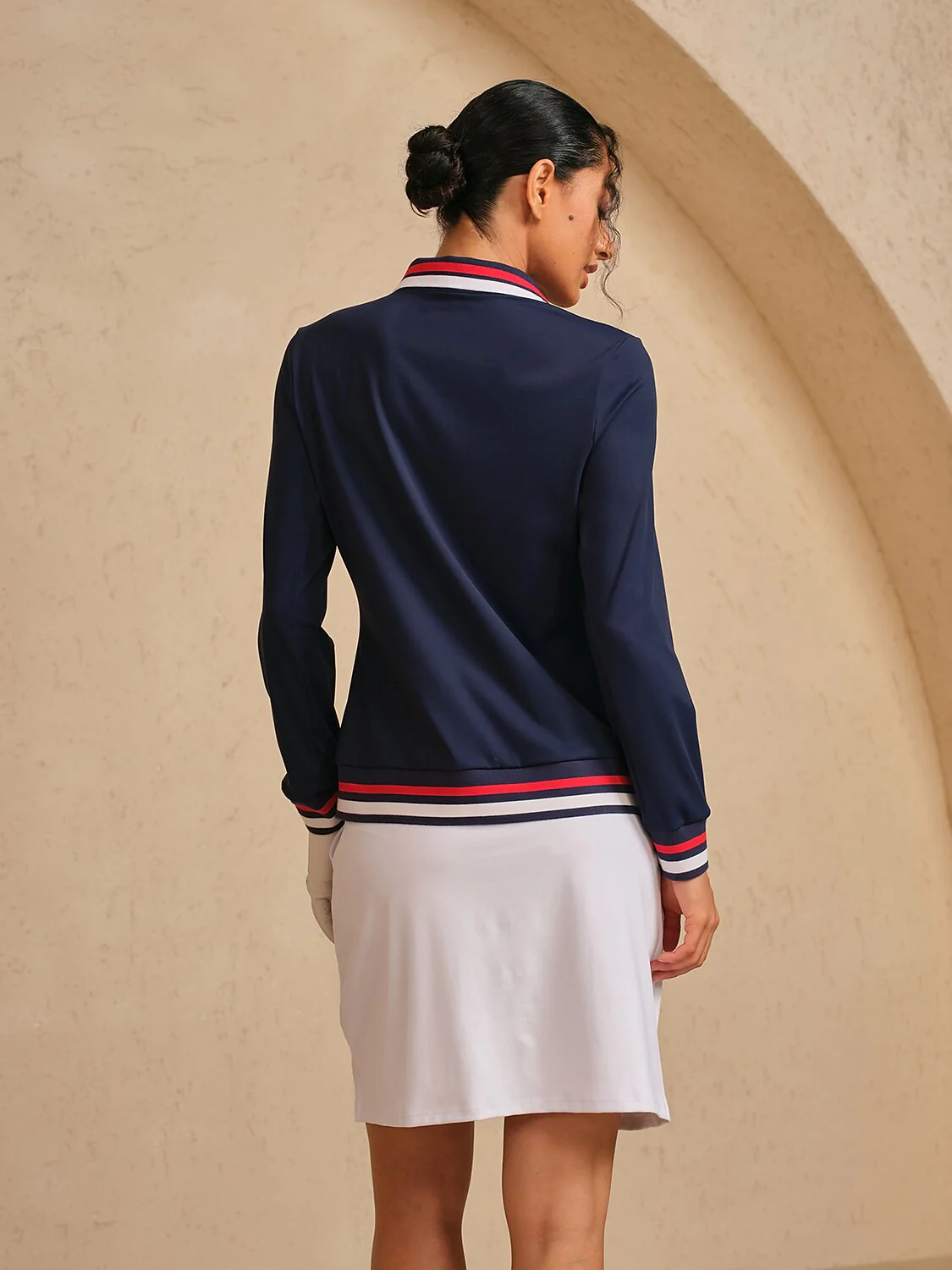 Navycore Color Block V-Neck Golf Polo Shirt UPF50+ - Image 3