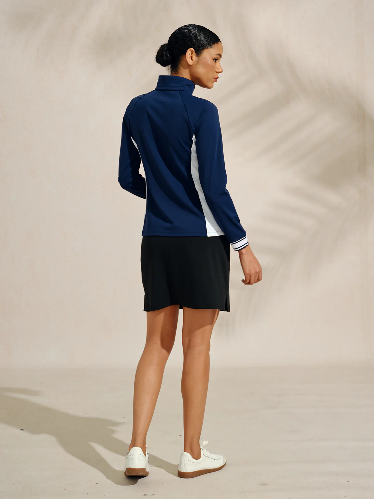 Navycore Long Sleeve Color Block Quarterzip UPF50+ - Image 10