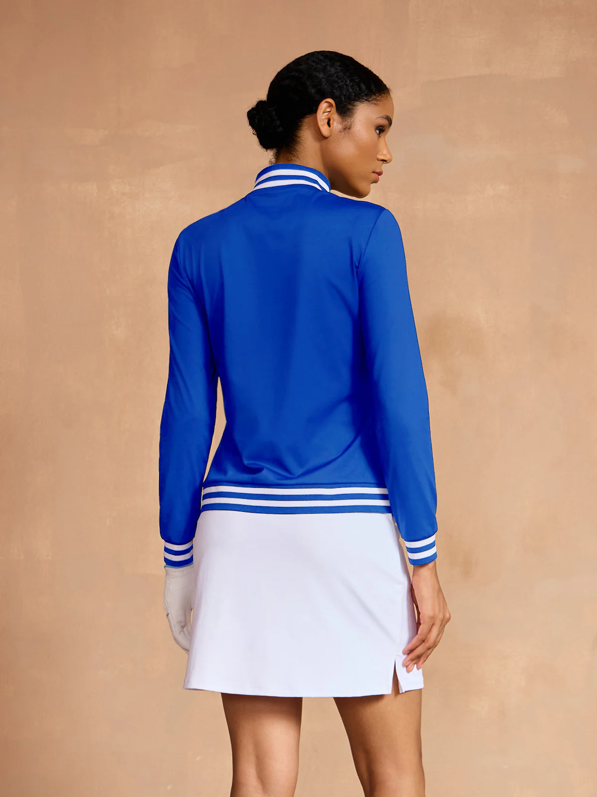 Navycore Long Sleeve Golf Shirt Quarterzip UPF50+ - Image 2