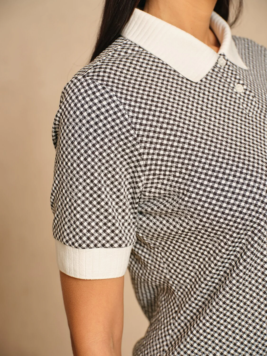 Navycore Short Sleeve Texture Golf Polo Shirt - Image 3
