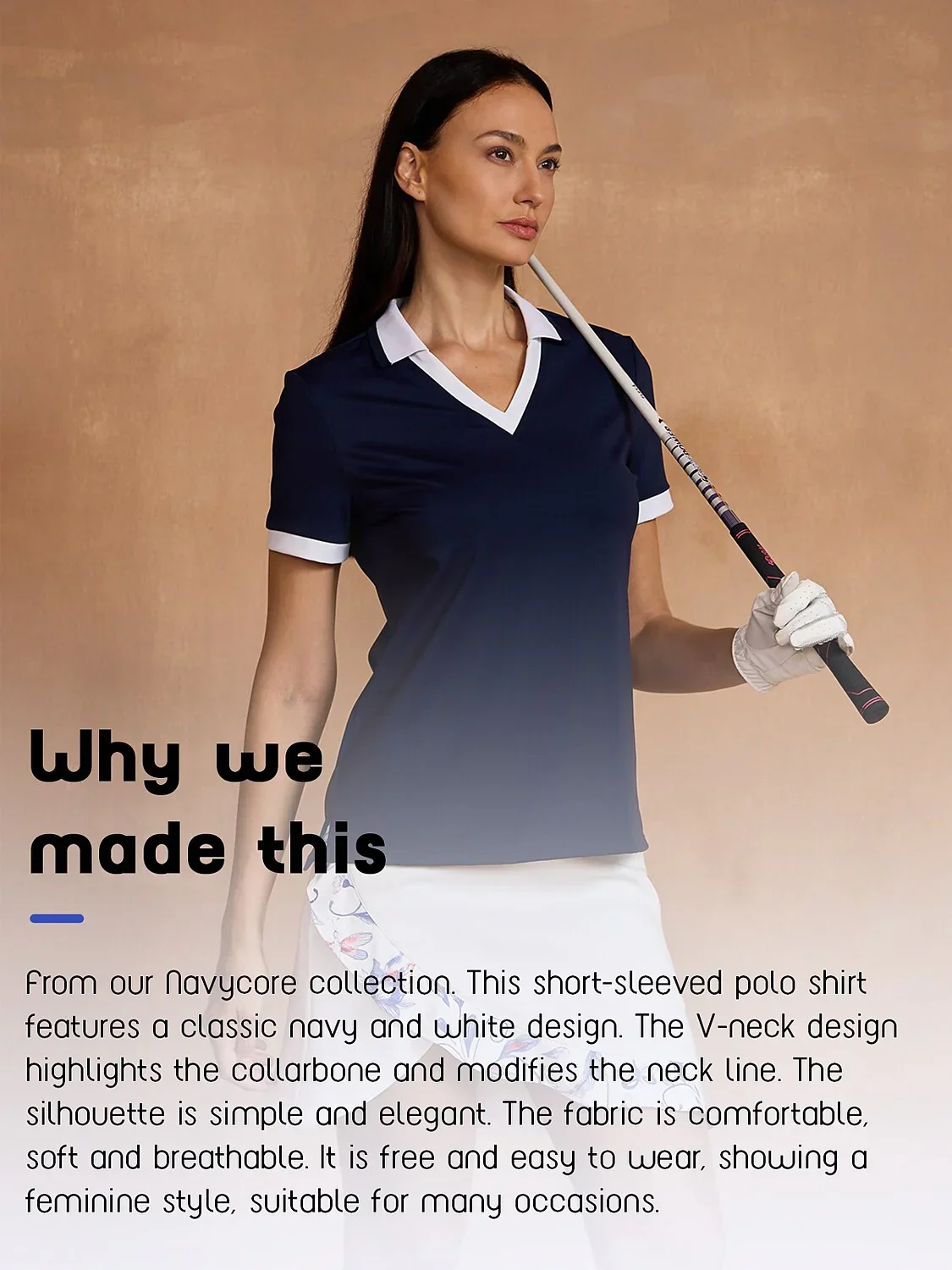 Navycore Short Sleeve V-Neck Stripe Polo UPF50+ - Image 10