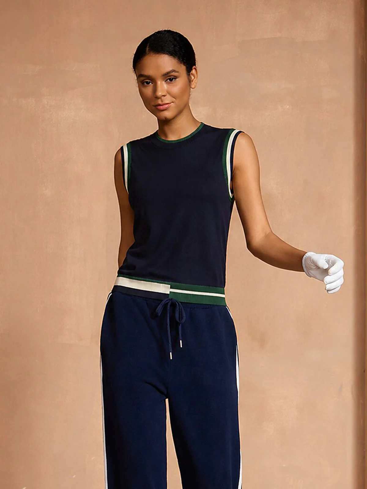 Navycore Color Block Knit Tank Top - Image 16