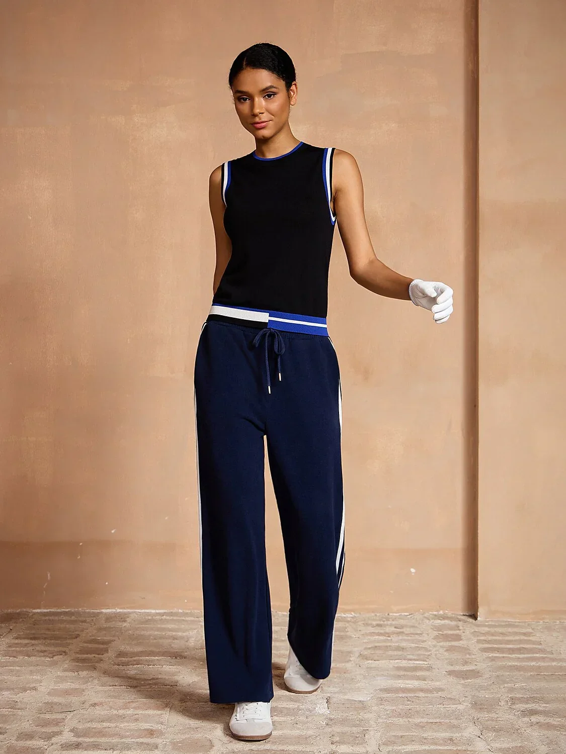 Navycore Color Block Knit Tank Top - Image 9