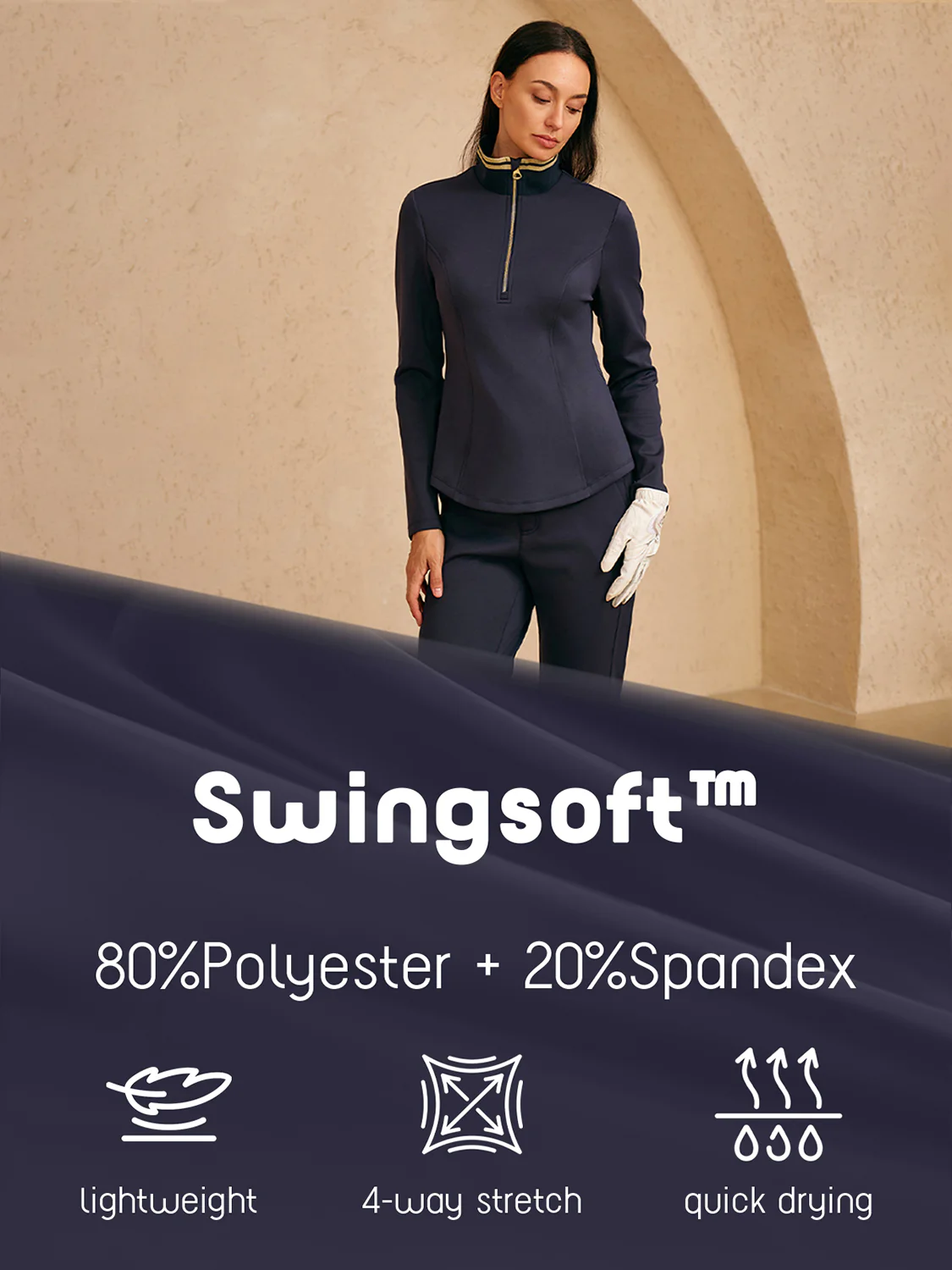Navycore Slim-Fit Long Sleeve Stretch Sweatshirt - Image 4