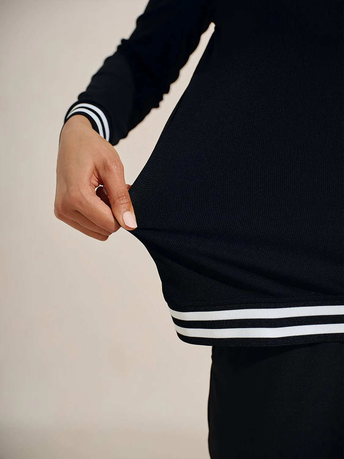 Navycore Long Sleeve Colorblock Lapel Golf Shirt - Image 5