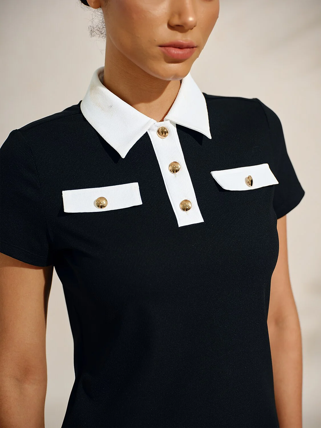 Navycore Short Sleeve Colorblock Golf Polo Shirt - Image 3