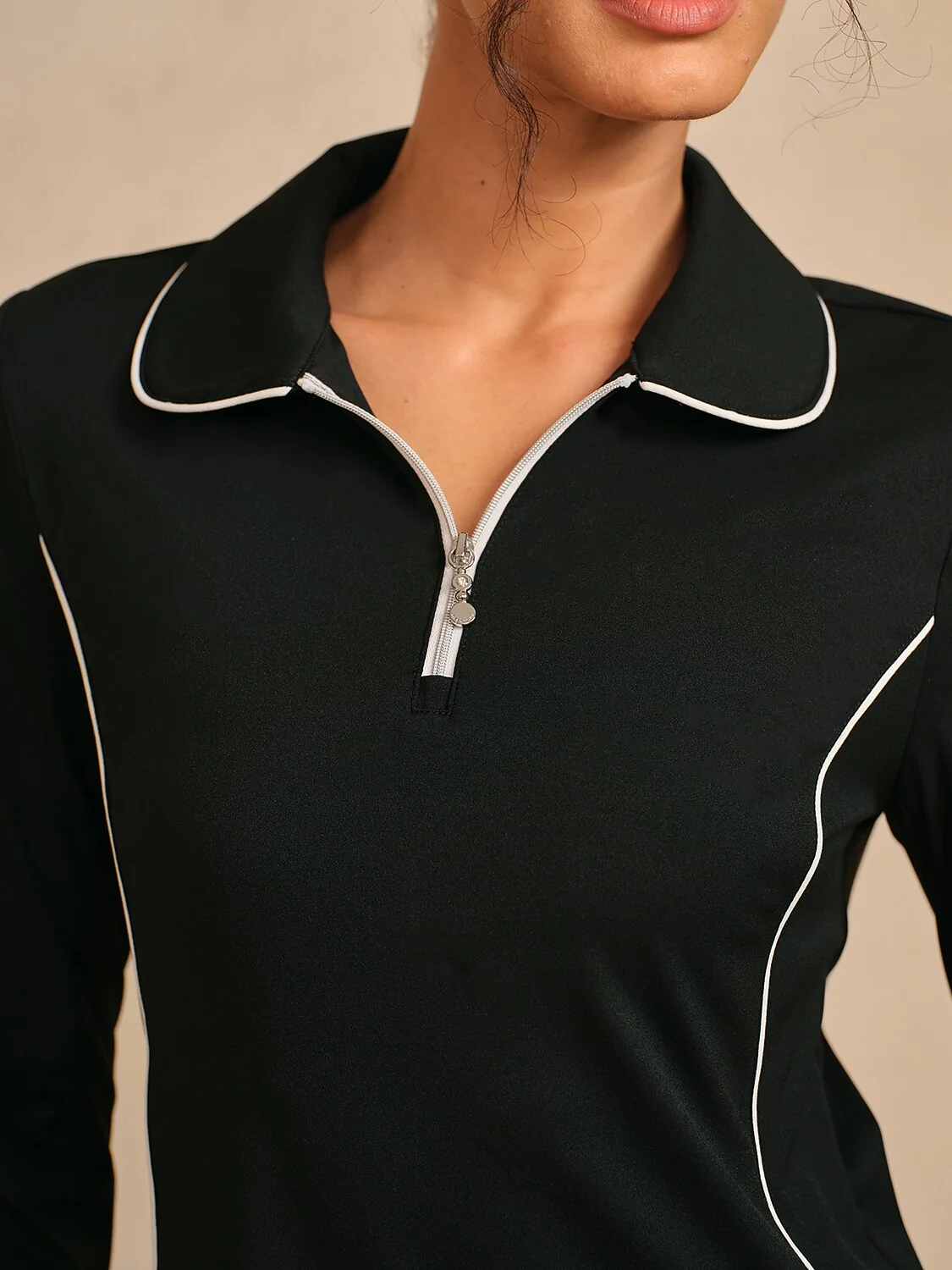 Navycore Trimmed Peter Pan Collar Golf Polo Shirt UPF50+ - Image 4