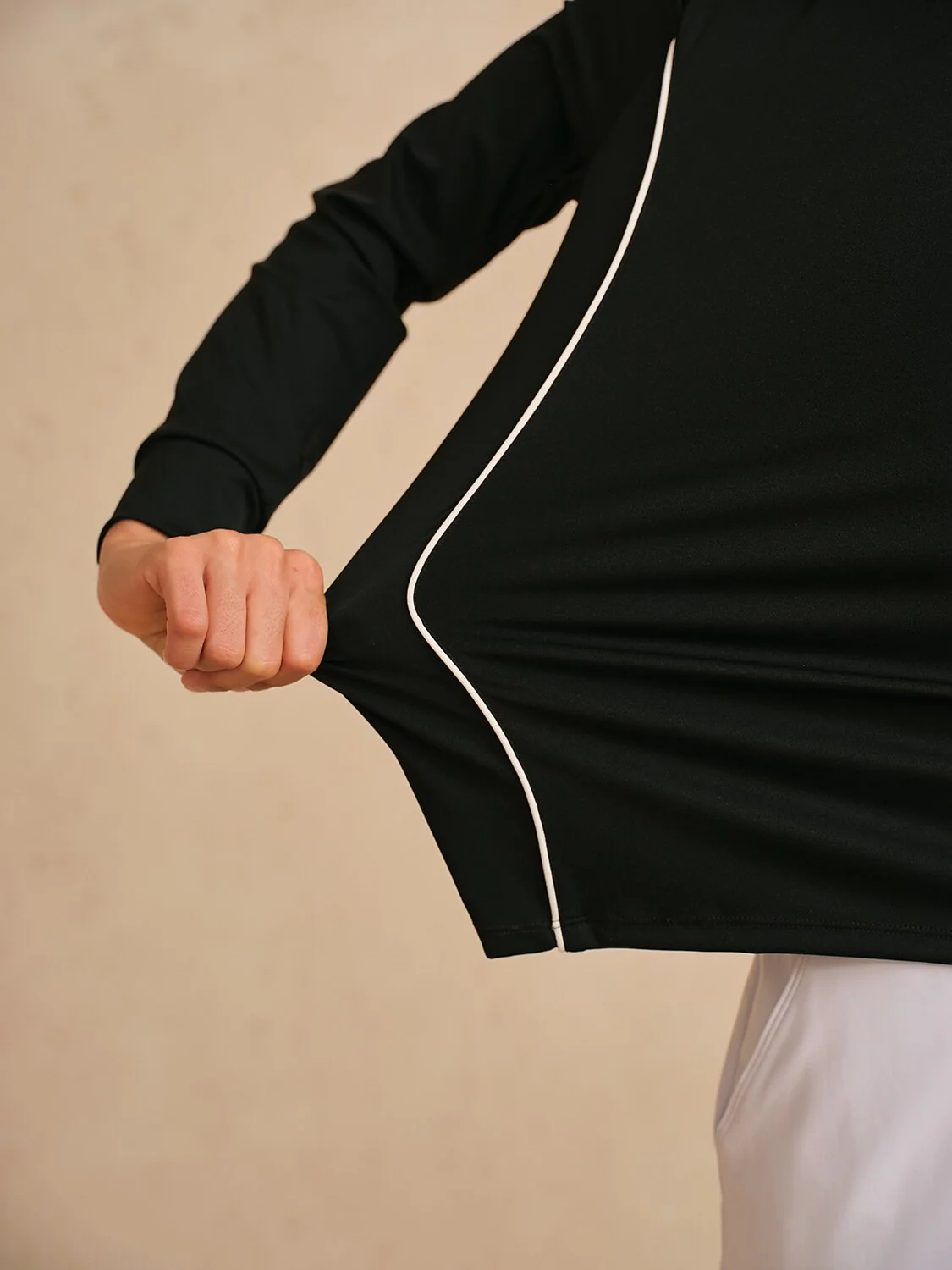 Navycore Trimmed Peter Pan Collar Golf Polo Shirt UPF50+ - Image 5