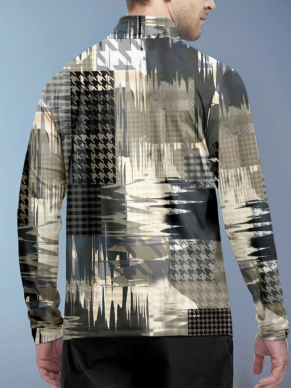Not So Classic Men's Golf Shirt Quarterzip UPF50+ - Image 3