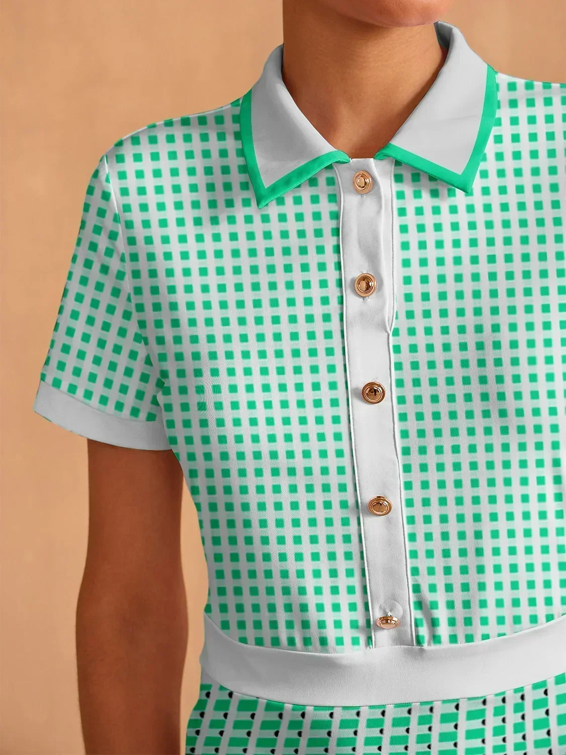 Not So Classic Short Sleeve A-Line 36.5 Inch Dress - Image 3