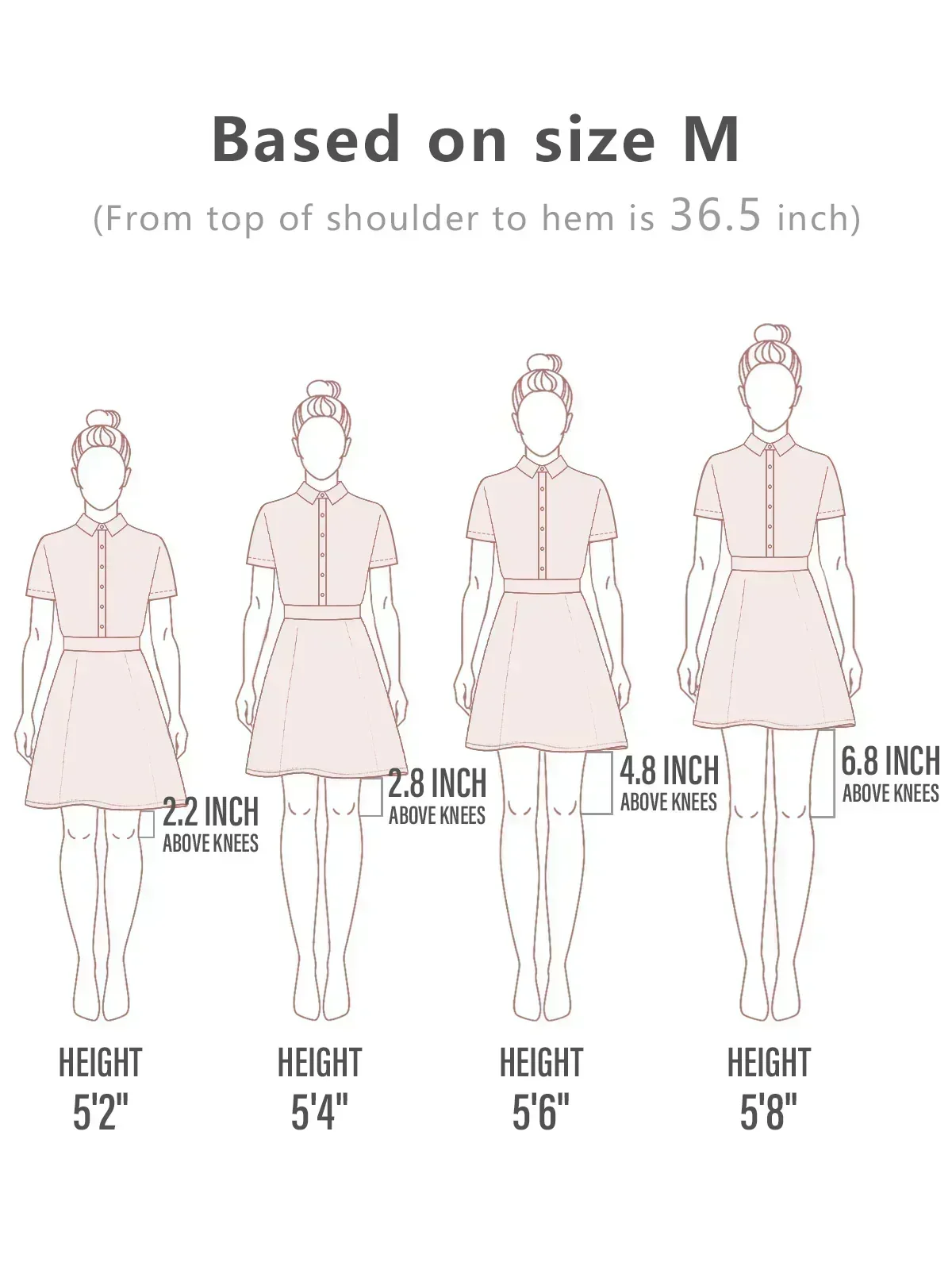 Not So Classic Short Sleeve A-Line 36.5 Inch Dress - Image 5