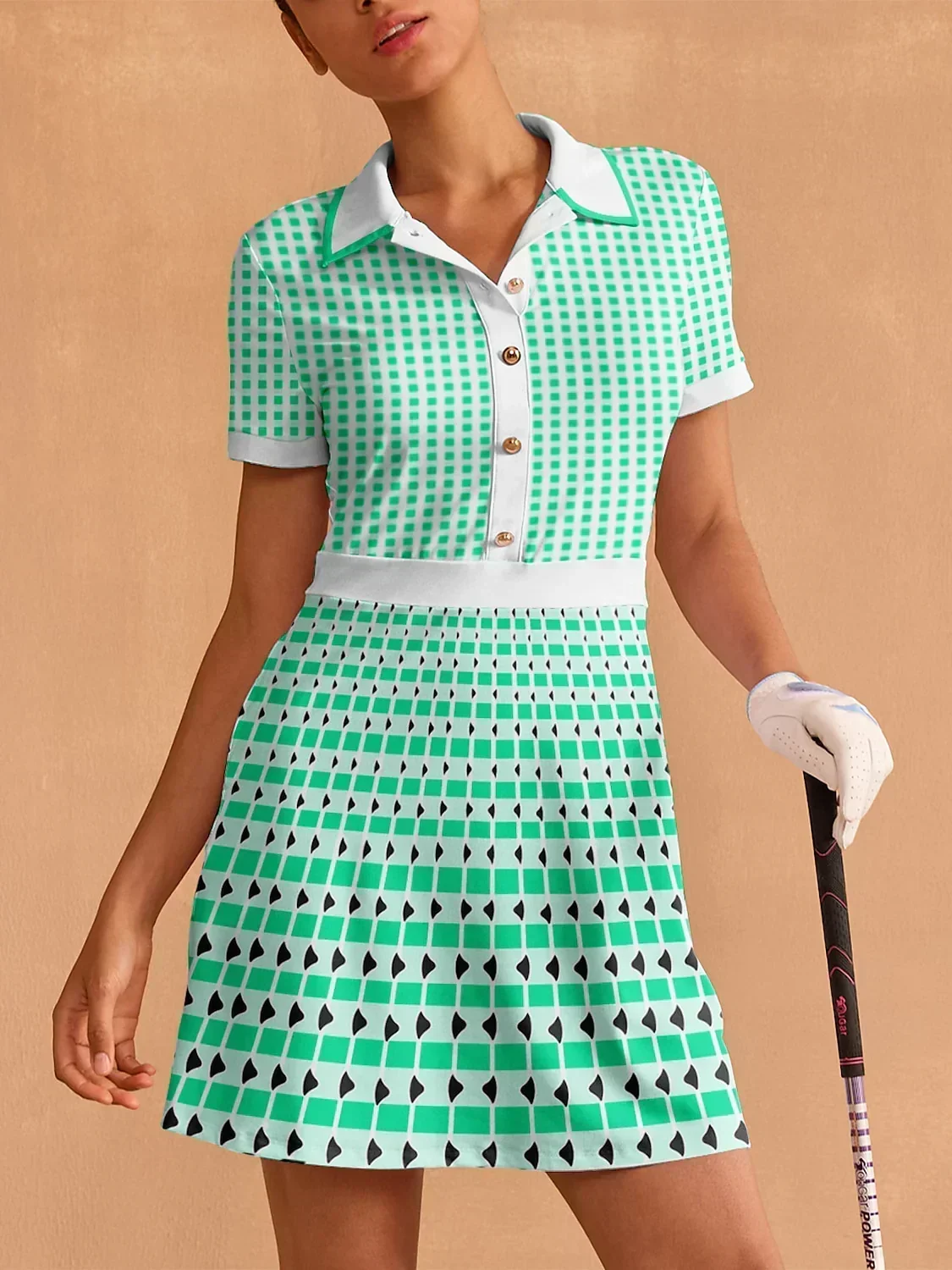Not So Classic Short Sleeve A-Line 36.5 Inch Dress - Image 8