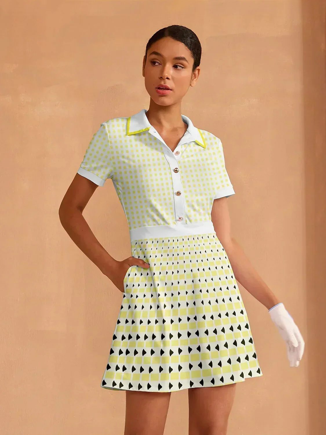 Not So Classic Short Sleeve A-Line 36.5 Inch Dress