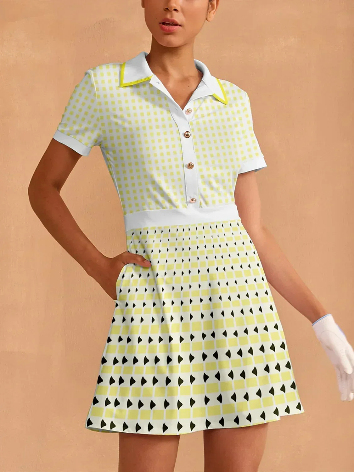 Not So Classic Short Sleeve A-Line 36.5 Inch Dress - Image 10