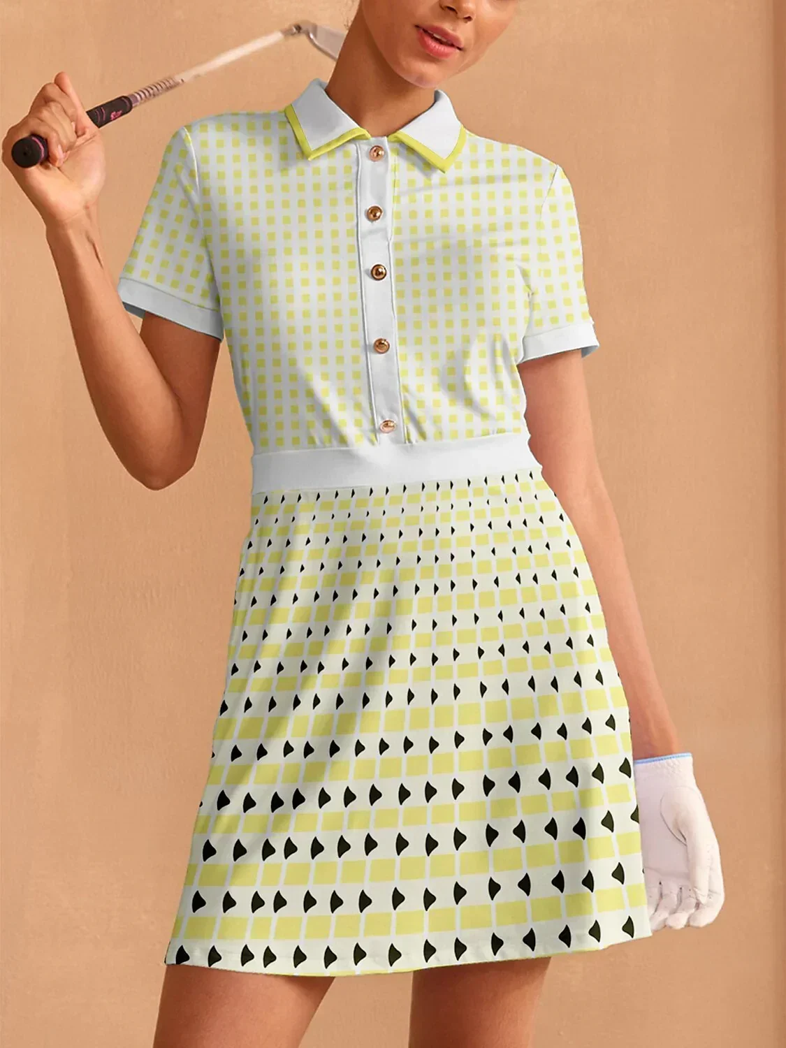 Not So Classic Short Sleeve A-Line 36.5 Inch Dress - Image 9