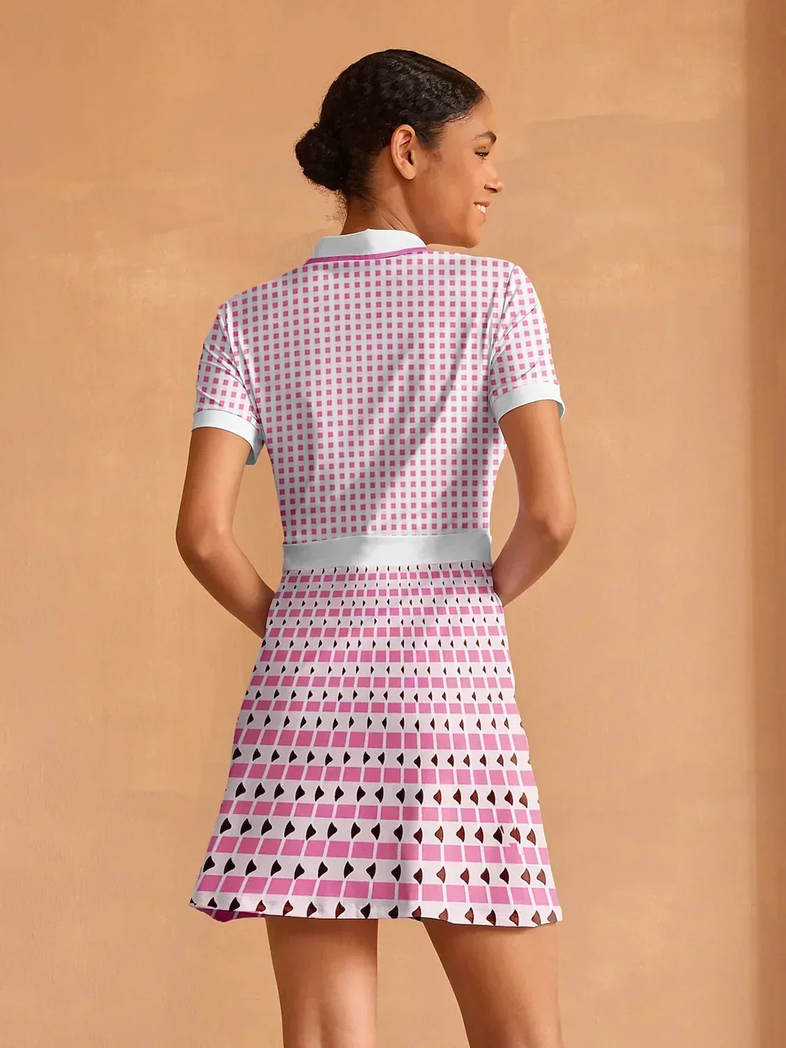 Not So Classic Short Sleeve A-Line 36.5 Inch Dress - Image 2
