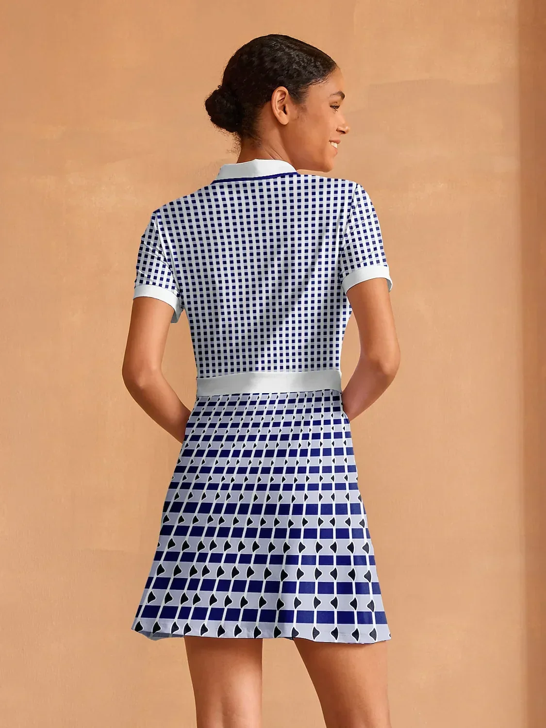 Not So Classic Short Sleeve A-Line 36.5 Inch Dress - Image 2