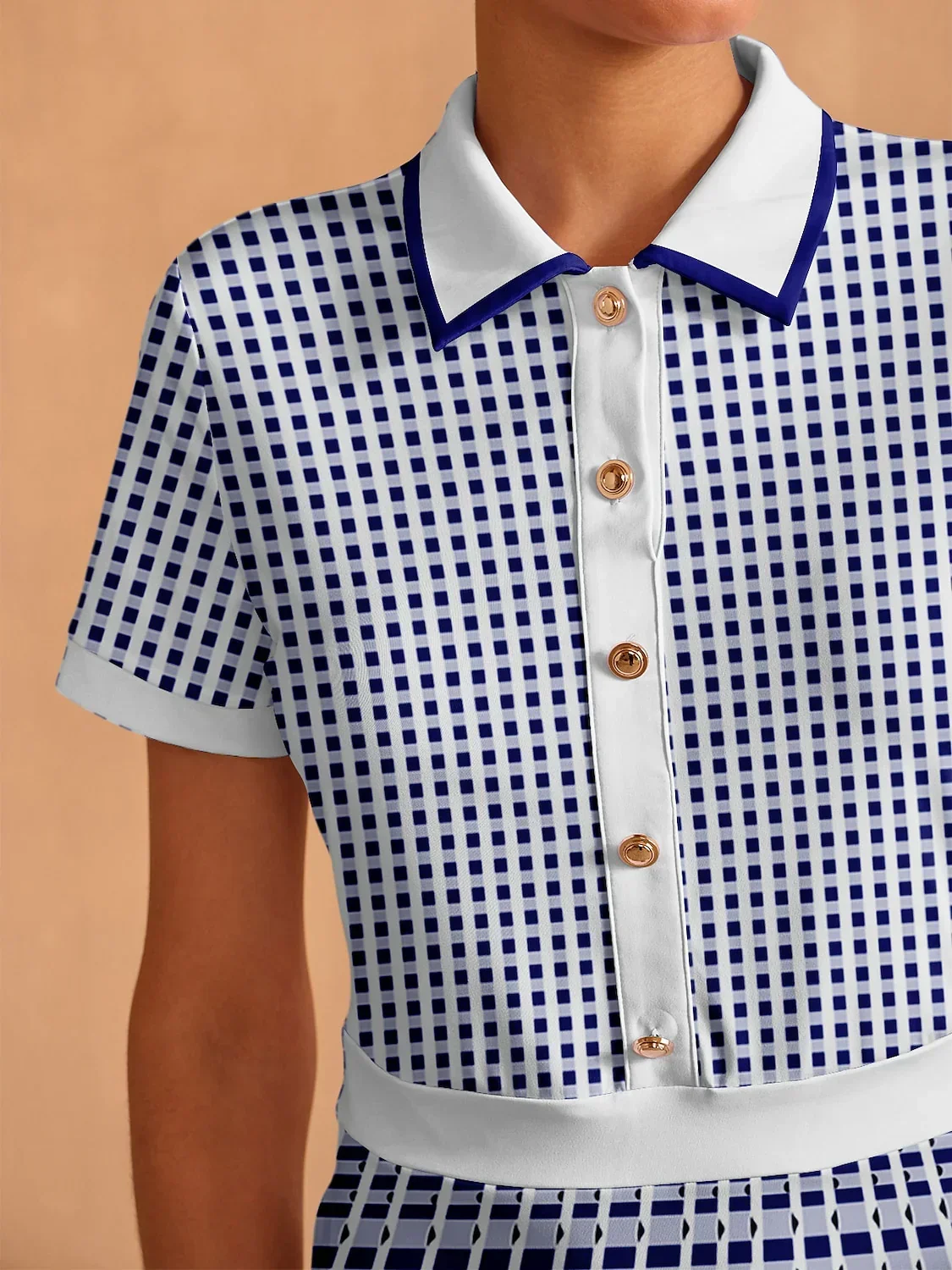 Not So Classic Short Sleeve A-Line 36.5 Inch Dress - Image 3