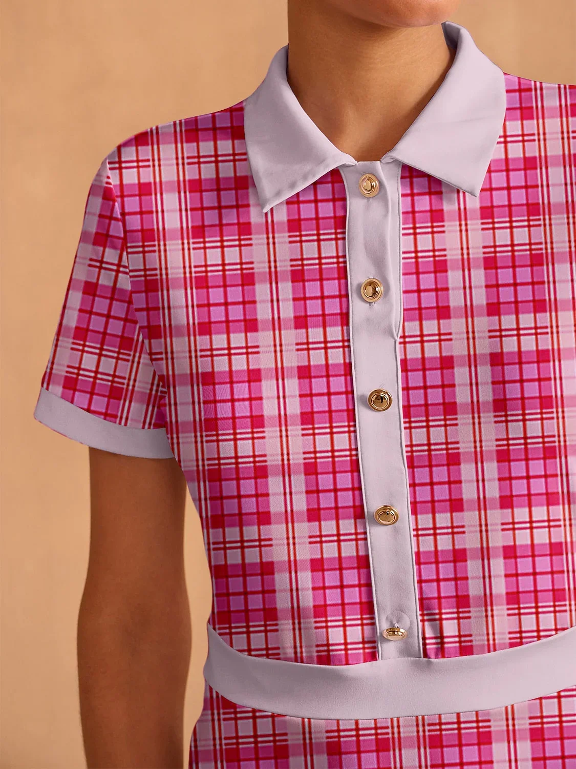 Not So Classic Short Sleeve A-Line 36.5 Inch Dress - Image 3