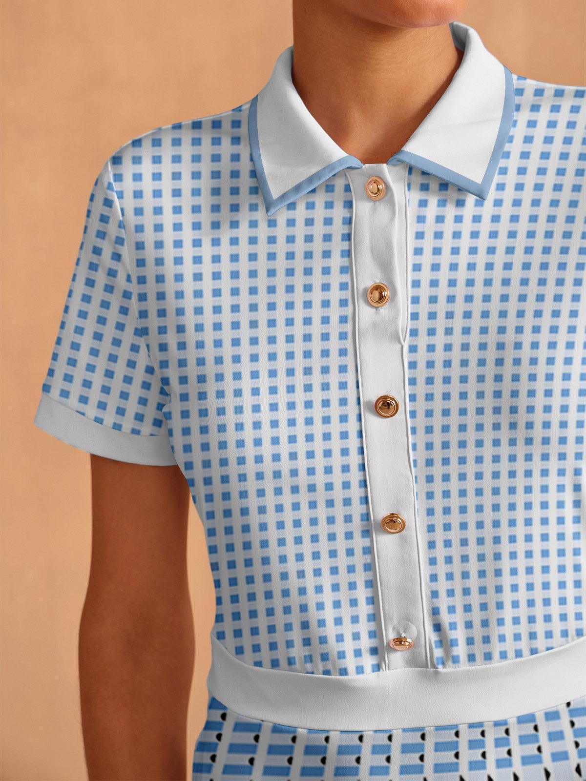 Not So Classic Short Sleeve A-Line 36.5 Inch Dress - Image 3