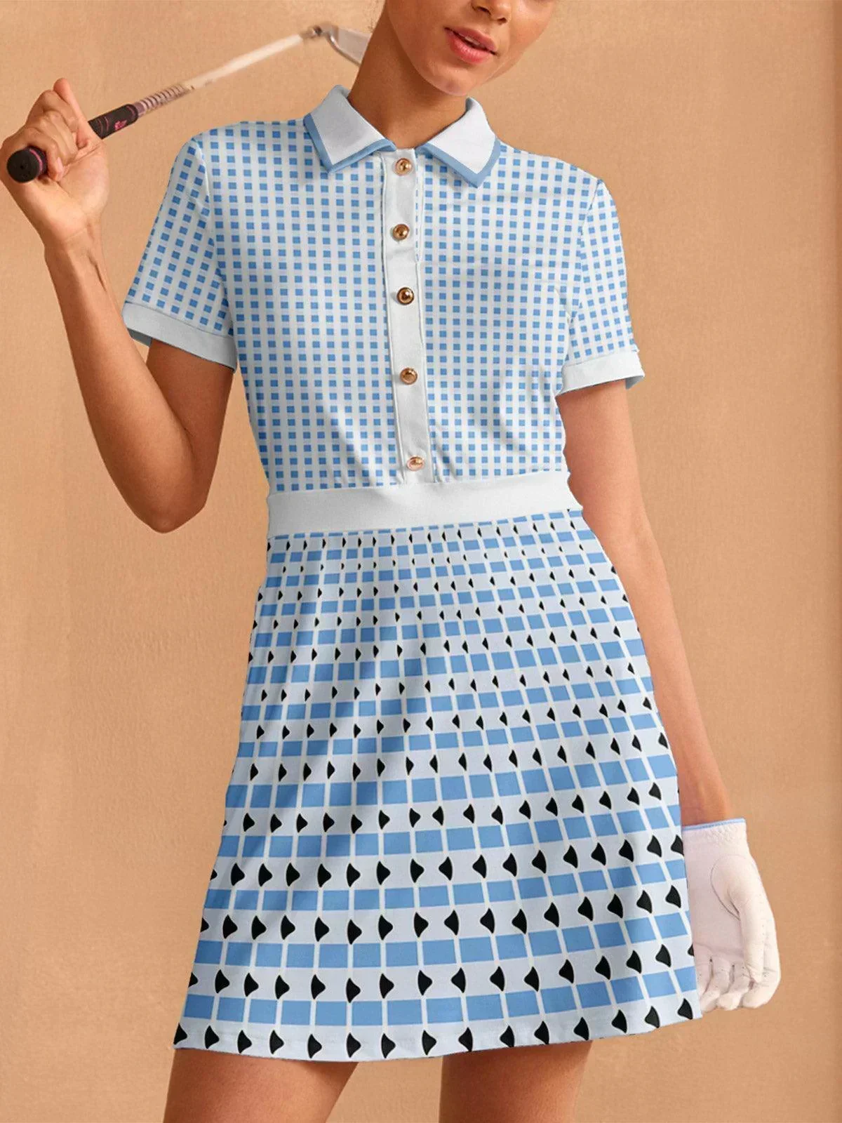 Not So Classic Short Sleeve A-Line 36.5 Inch Dress - Image 8