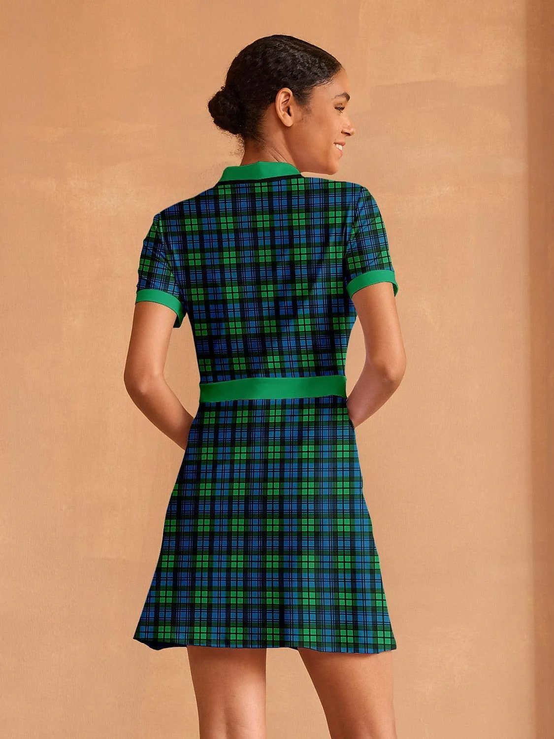Not So Classic Short Sleeve A-Line 36.5 Inch Dress - Image 2