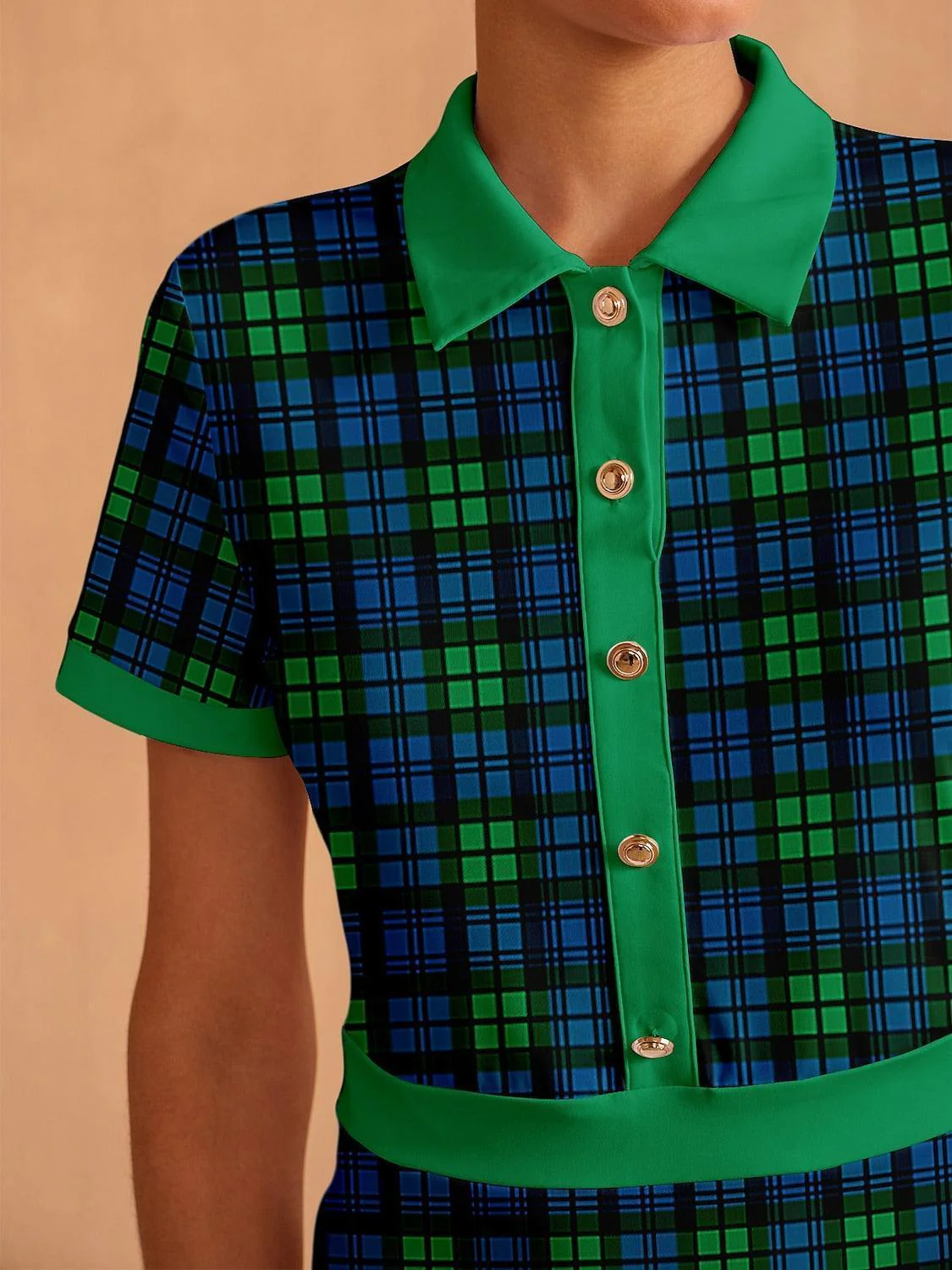 Not So Classic Short Sleeve A-Line 36.5 Inch Dress - Image 3