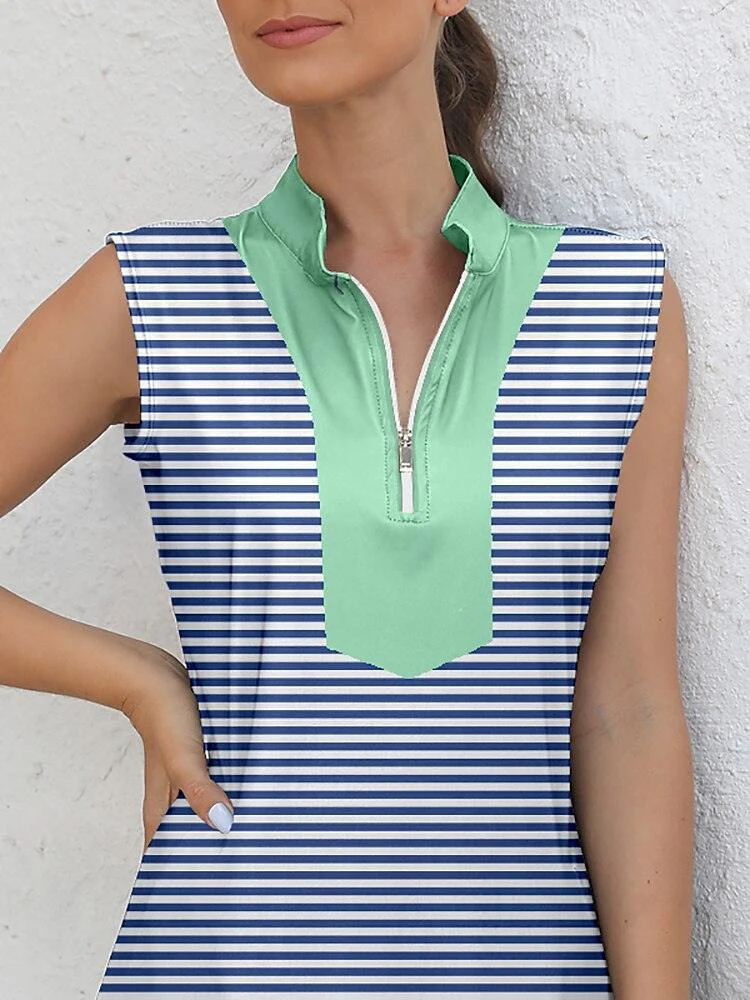Playful Nautical Sleeveless 36.5 Inch Dress UPF50+ - Image 4