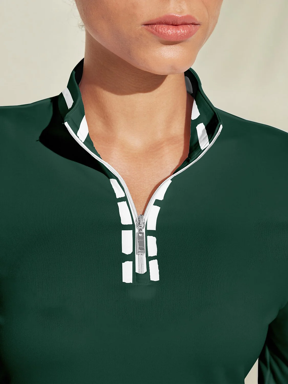 Playful Nautical Golf Shirt Quarterzip UPF50+ - Image 10