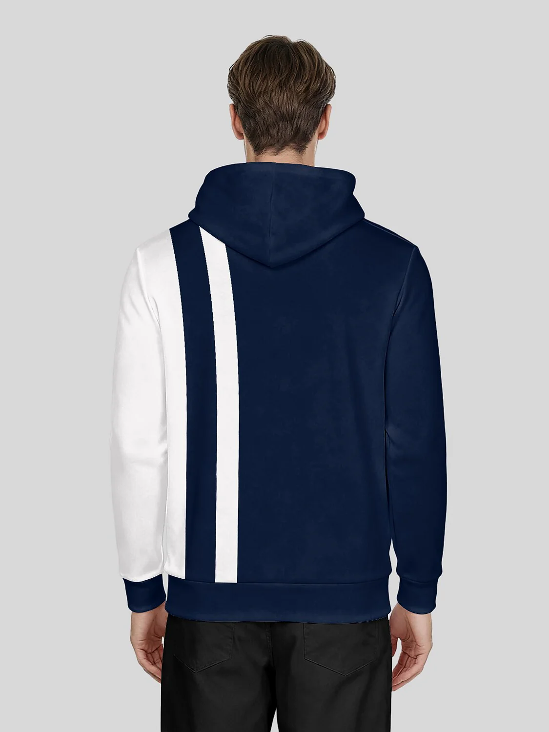 Playful Nautical Men's Golf Hooded Sweatshirt - Image 4