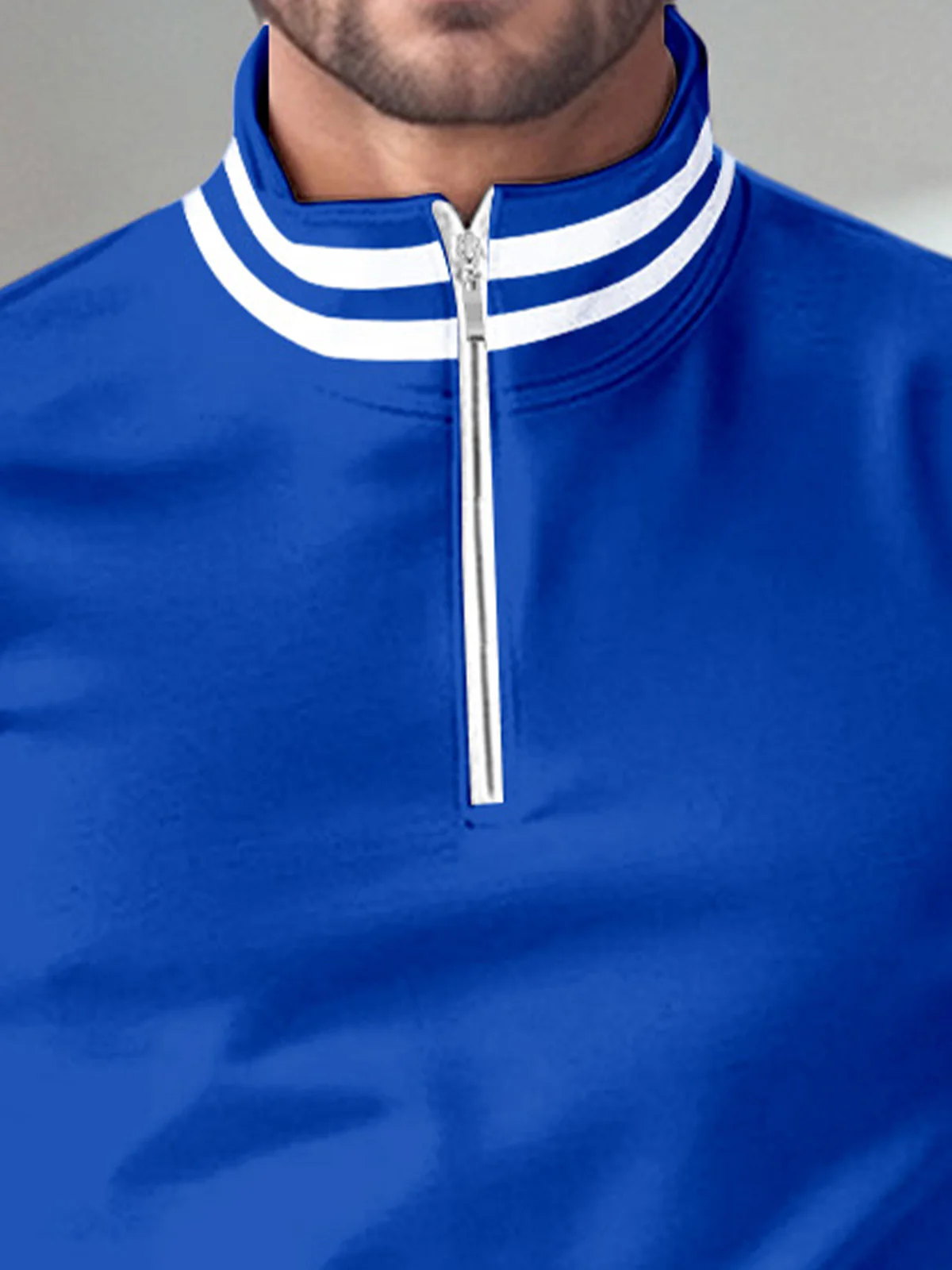 Playful Nautical Men's Golf Shirt Quarterzip UPF50+ - Image 5