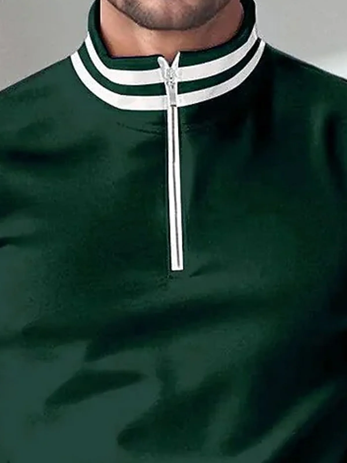 Playful Nautical Men's Golf Shirt Quarterzip UPF50+ - Image 3