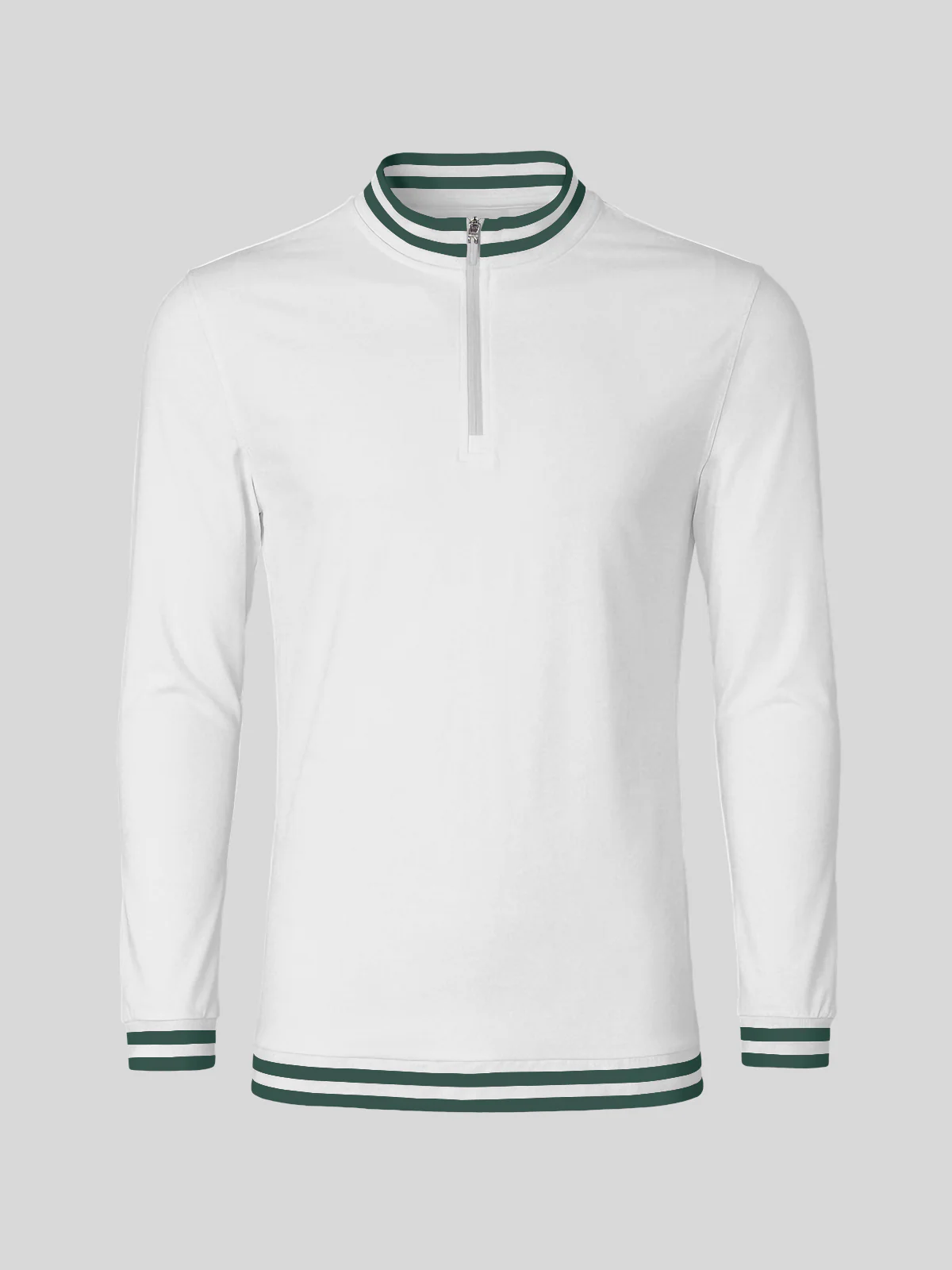 Playful Nautical Men's Golf Shirt Quarterzip UPF50+ - Image 24