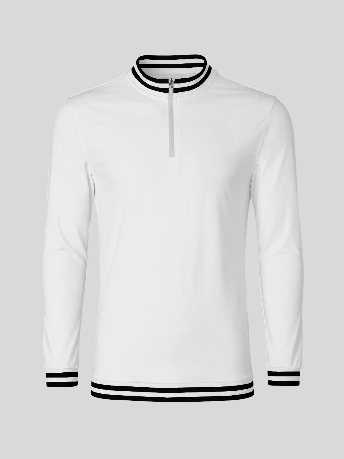 Playful Nautical Men's Golf Shirt Quarterzip UPF50+ - Image 18