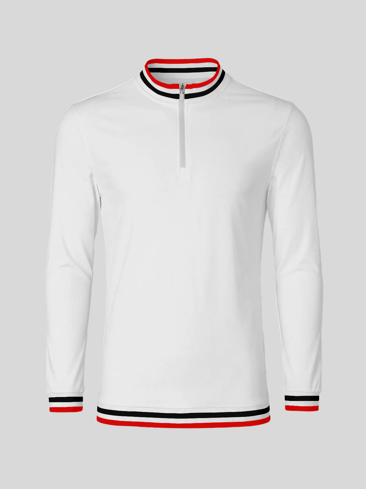 Playful Nautical Men's Golf Shirt Quarterzip UPF50+ - Image 21