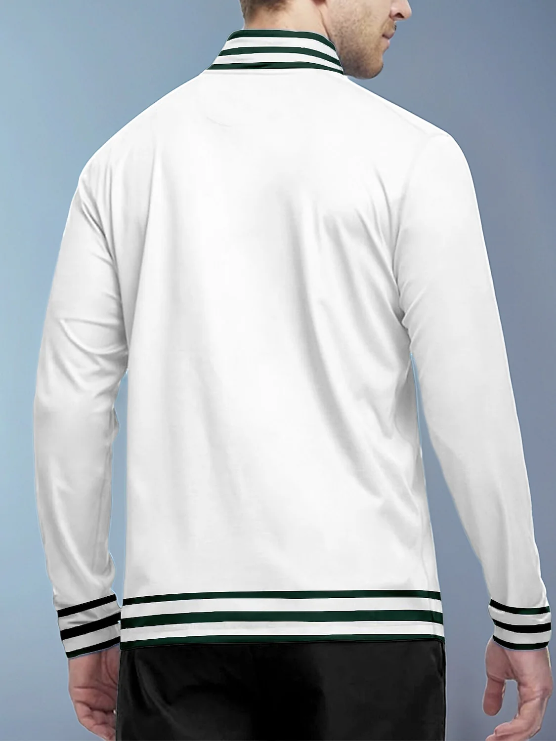 Playful Nautical Men's Golf Shirt Quarterzip UPF50+ - Image 24