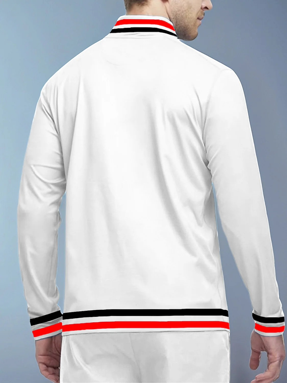 Playful Nautical Men's Golf Shirt Quarterzip UPF50+ - Image 20