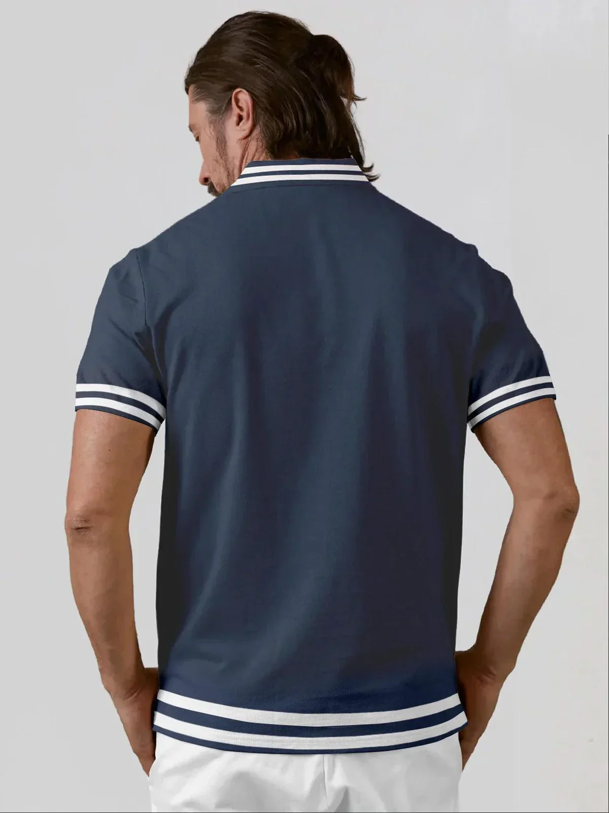 Playful Nautical Men's Polo Top UPF50+ - Image 6