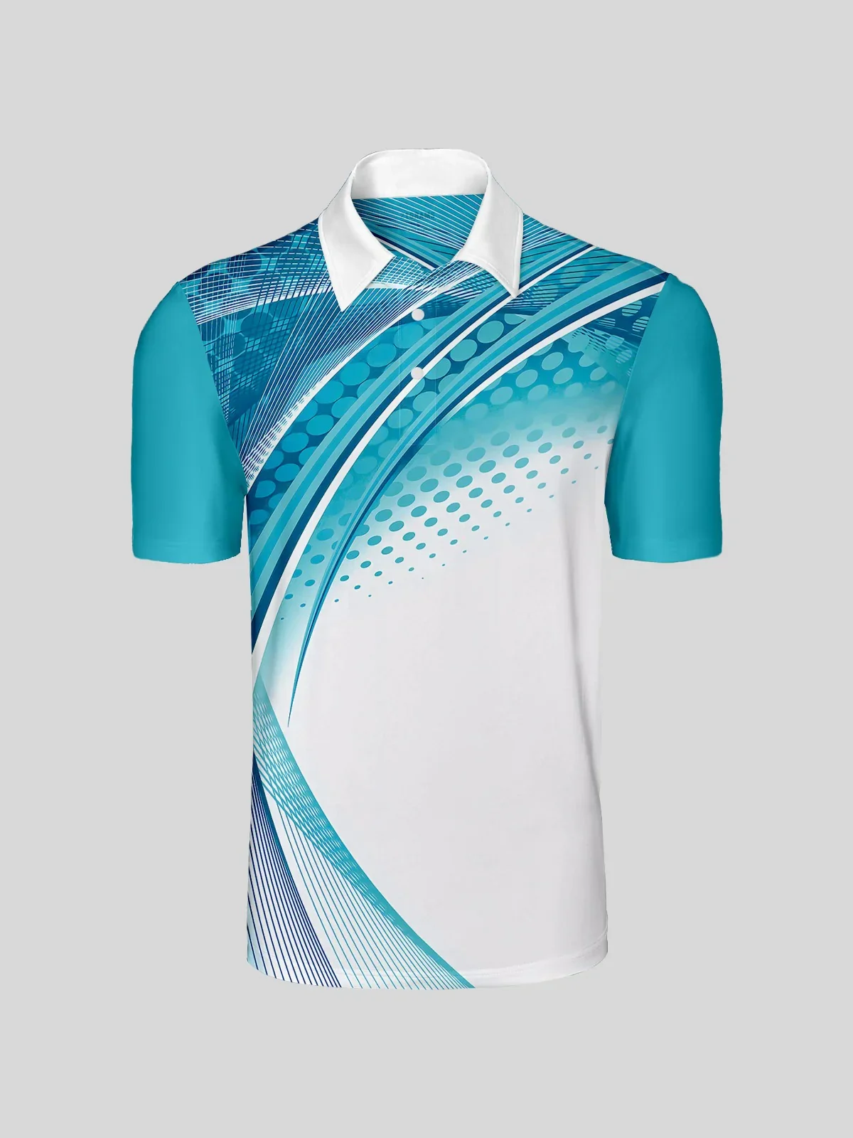 Playful Nautical Men's Polo Top UPF50+ - Image 2