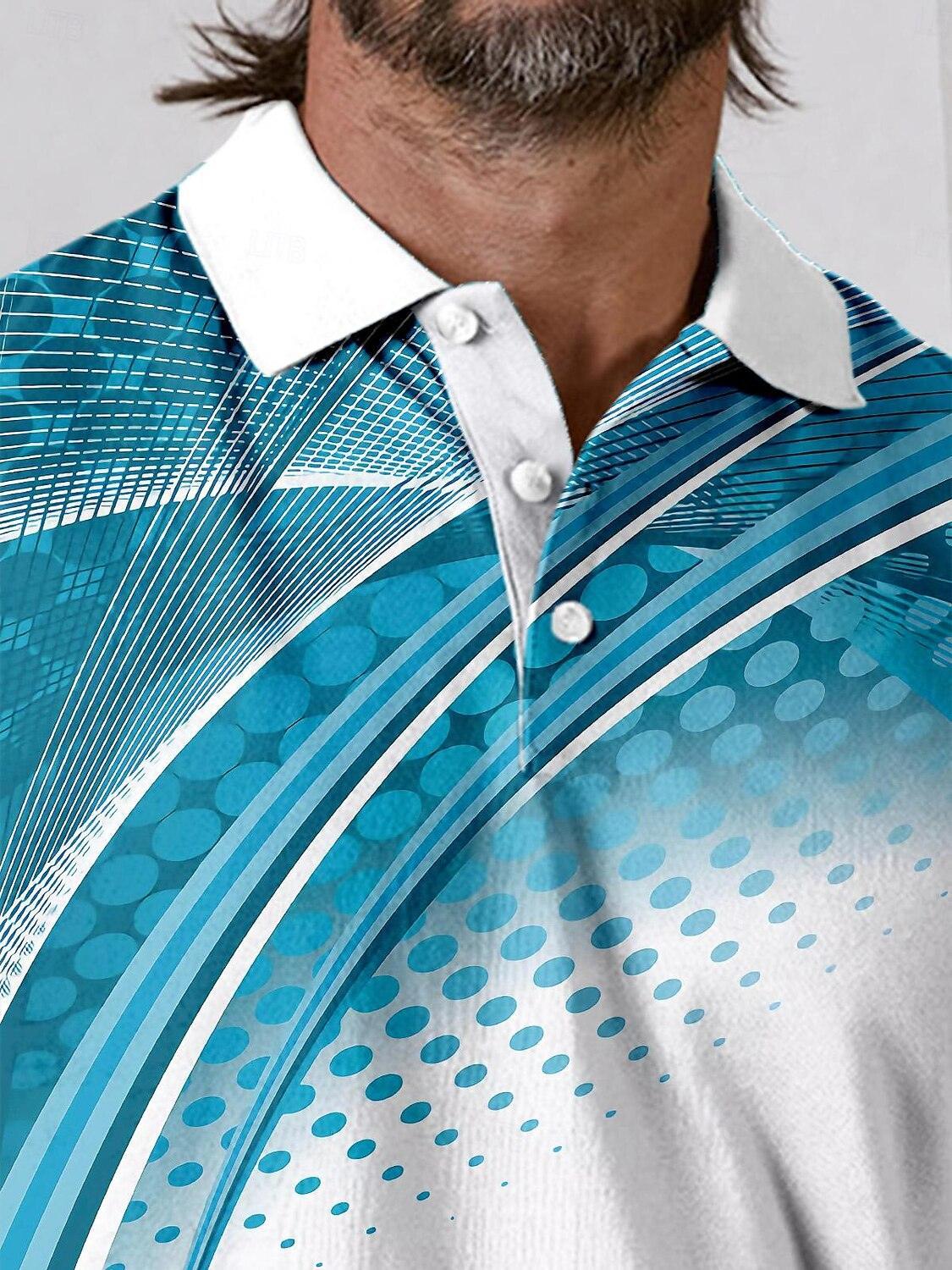 Playful Nautical Men's Polo Top UPF50+ - Image 6