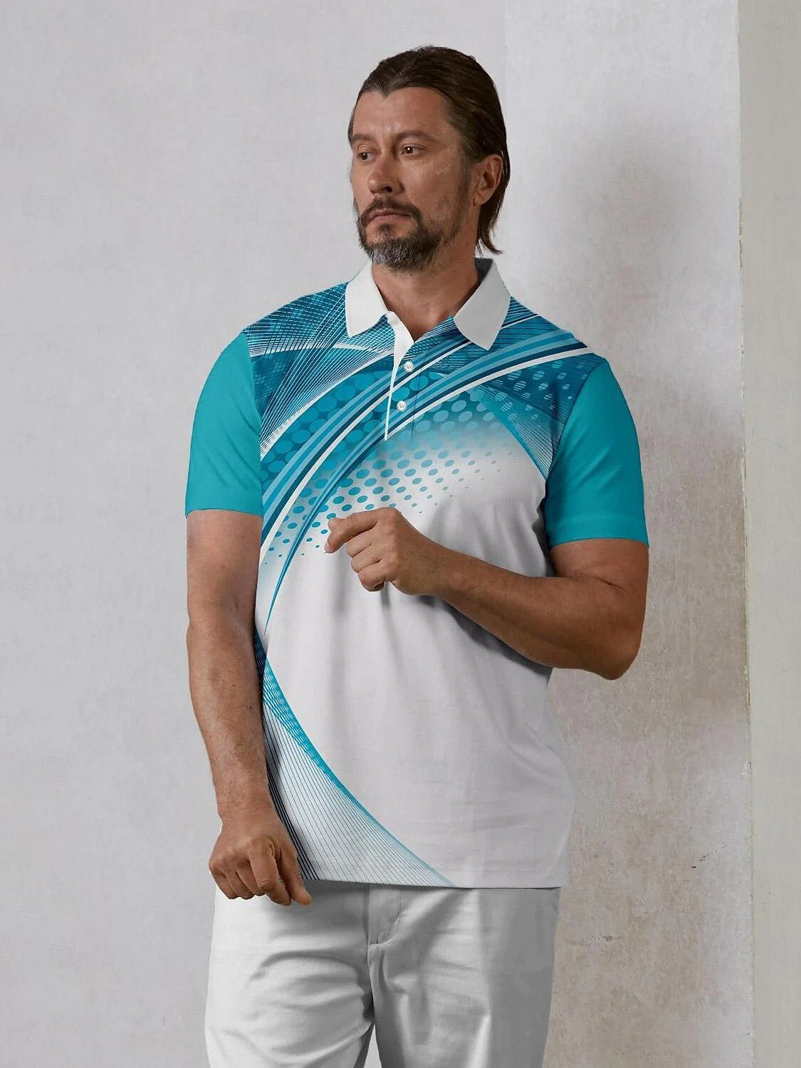 Playful Nautical Men's Polo Top UPF50+ - Image 8