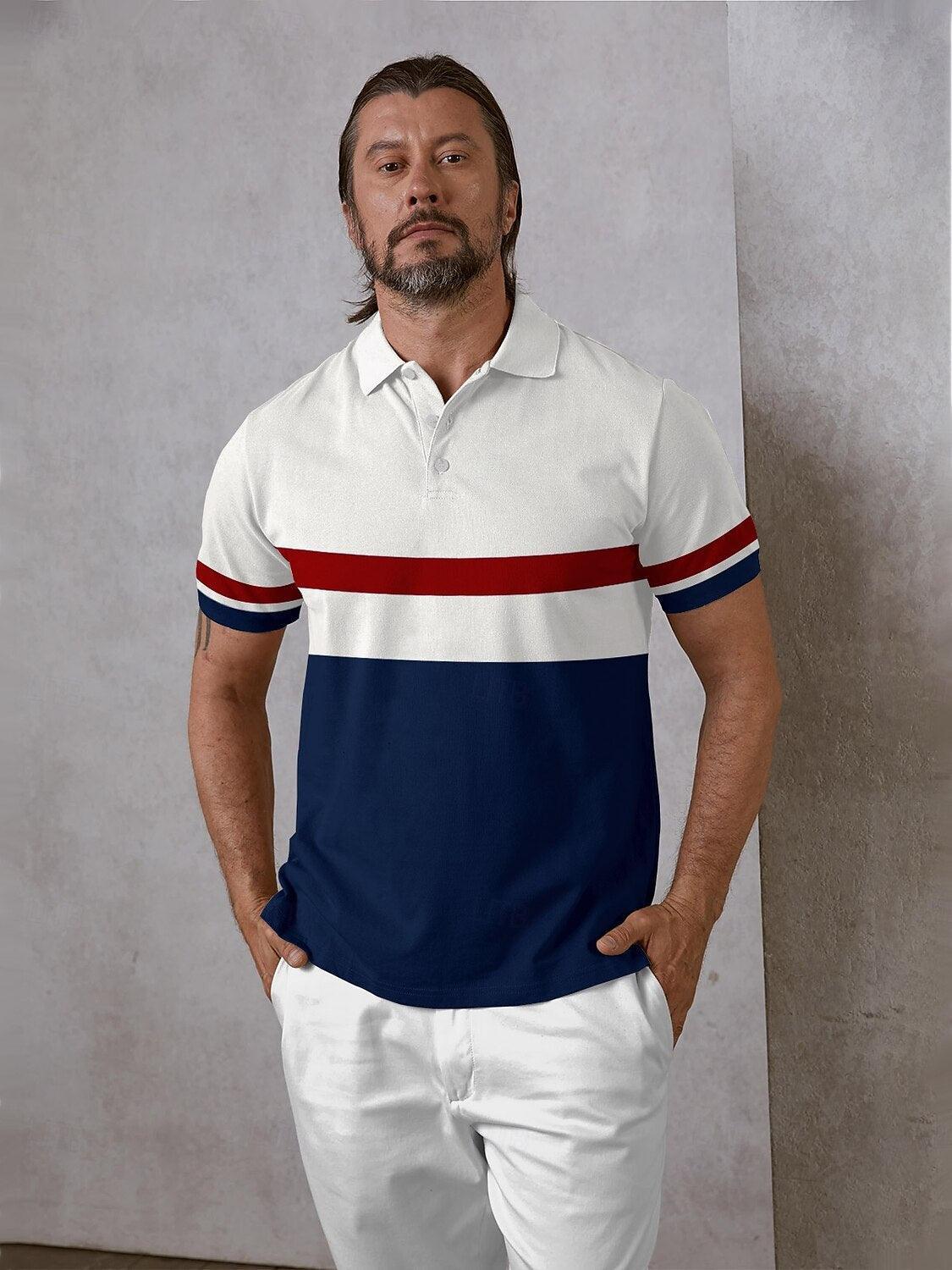 Playful Nautical Men's Polo Top UPF50+ - Image 5