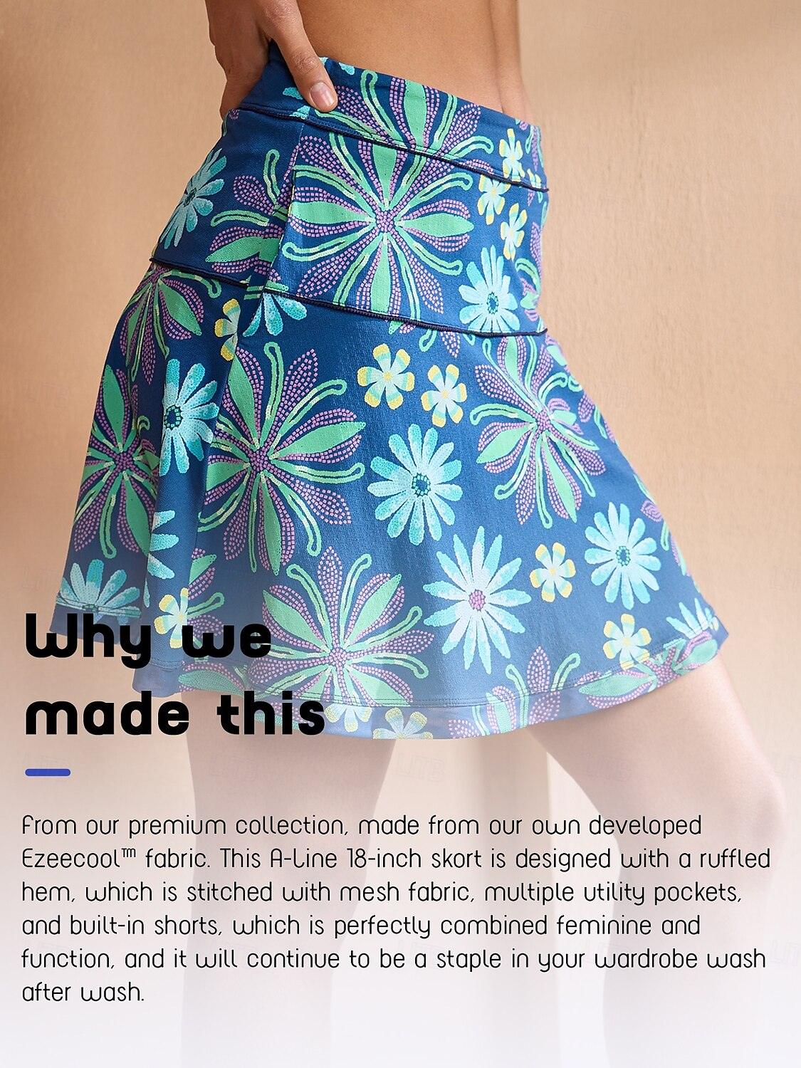 Ultrasoft Premium 18.5 Inch A-Line Skort UPF50+ - Image 8