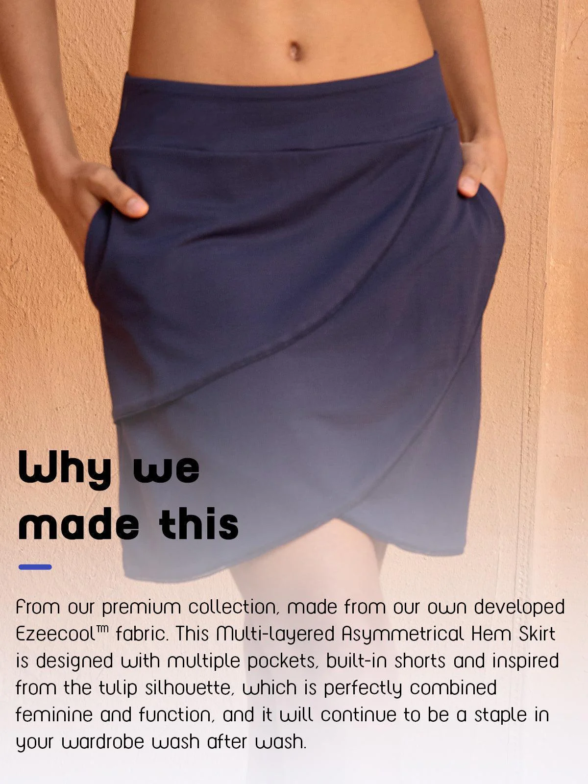 Ultrasoft Premium 18.5 Inch Asymmetrical Skort UPF50+ - Image 18